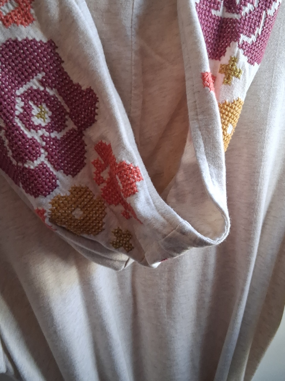 Anthropologie Saturday Sunday Boho Floral Hoodie Cardigan Sweater S - Picture 9 of 10